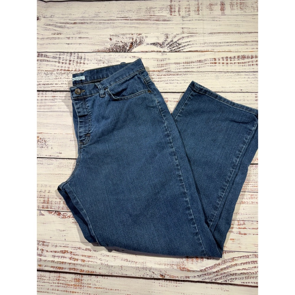 Lee Relaxed Fit at the Waist Straight Leg Blue Jeans Womens 16 Short 3051867